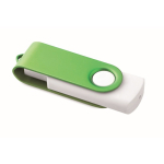 Memoria USB hecha a medida con carcasa giratoria de color techmate color verde