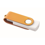 Memoria USB hecha a medida con carcasa giratoria de color techmate color naranja