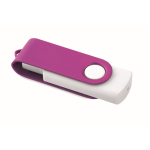 Memoria USB hecha a medida con carcasa giratoria de color techmate color violeta