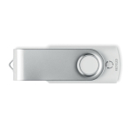 Memoria USB blanca hecha a medida con materiales reciclados color blanco septima vista
