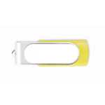 Memoria USB de color hecha a medida con carcasa personalizable color amarillo septima vista
