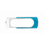 Memoria USB de color hecha a medida con carcasa personalizable color turquesa septima vista