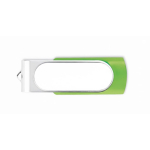 Memoria USB de color hecha a medida con carcasa personalizable color verde lima transparente septima vista