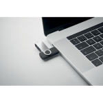 Clásica memoria USB giratoria hecha a medida de varios colores color negro
