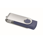 Clásica memoria USB giratoria hecha a medida de varios colores color azul ultramarino