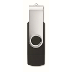 Memoria USB de colores hecha a medida con conexión tipo C color negro septima vista