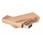 Memoria USB hecha a medida hecha completamente de madera color natural quinta vista