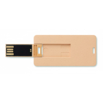 Memoria USB plana hecha a medida con carcasa hecha de paja color madera septima vista