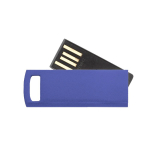 USB giratorio hecho a medida de aluminio fino con opción para colgar color azul septima vista