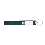 Elegante memoria USB hecha a medida funda de piel y cierre magnético color negro quinta vista