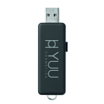 Memoria USB hecha a medida con carcasa de personalización luminosa color azul