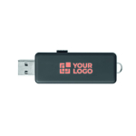 Memoria USB hecha a medida con carcasa de personalización luminosa color rojo septima vista
