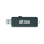 Memoria USB hecha a medida con carcasa de personalización luminosa color blanco septima vista