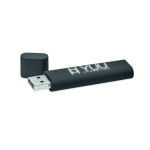 Memoria USB hecha a medida de personalización luminosa con tapa color negro