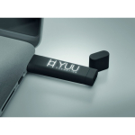 Memoria USB hecha a medida de personalización luminosa con tapa color negro