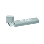 Memoria USB hecha a medida de personalización luminosa con tapa color gris