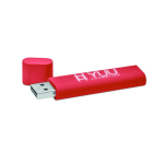 Memoria USB hecha a medida de personalización luminosa con tapa color granate