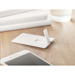 Memoria USB hecha a medida en tarjeta rectangular para personalizar color blanco