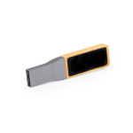 Memoria USB ecológica hecha de bambú con marcaje iluminado color marrón claro