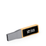 Memoria USB ecológica hecha de bambú con marcaje iluminado vista principal
