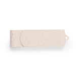USB de caña de trigo en varios colores con clip giratorio a juego color natural primera vista