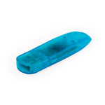 Memoria USB de resistente ABS translúcido con tapón de cierre tercera vista