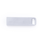 Memoria USB de metal con diseño minimalista ideal para llavero color plateado mate segunda vista