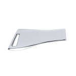 USB de metal con diseño innovador y ranura para colgarlo color plateado brillante segunda vista