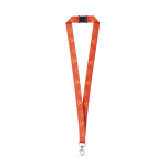 Lanyard de poliéster para sublimación con cierre de seguridad color blanco
