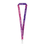 Lanyard de poliéster para sublimación con mosquetón ovalado varios colores