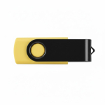 USB hecho a medida con acabado de goma y con clip metálico de color color negro