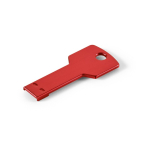 USB hecho a medida de aluminio en formato llave varios colores color rojo