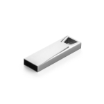 USB hecho a medida de aluminio modelo mini en color cromo satinado color plateado brillante