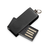 USB hecho a medida de aluminio con clip giratorio de color color negro