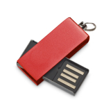 USB hecho a medida de aluminio con clip giratorio de color color rojo