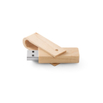 USB hecho a medida de madera de arce retráctil y giratorio color madera