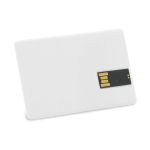 USB hecho a medida en formato tarjeta totalmente personalizable color blanco