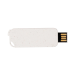 USB ecológico hecho a medida de caña de trigo forma rectangular color natural