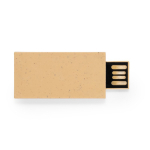 Memoria USB ecológica hecha a medida de caña de trigo cuadrado color natural