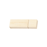 Clásico USB hecho a medida con carcasa de madera de bambú y tapón color madera clara