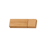 Clásico USB hecho a medida con carcasa de madera de bambú y tapón color madera oscura