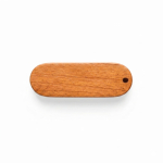 USB giratorio y fino hecho a medida con cuerpo hecho de madera color madera oscura