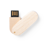 USB giratorio y fino hecho a medida con cuerpo hecho de madera