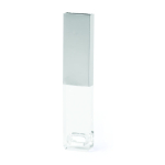 USB hecho a medida de metal y cristal con luz led al conectar color plateado