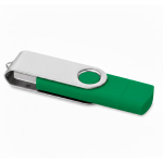 Memoria USB hecha a medida con doble conexión USB y Micro USB color verde