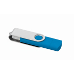 Memoria USB hecha a medida con doble conexión USB y Micro USB color azul claro