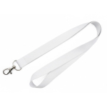 Lanyard para sublimación a todo color custom made hecho en Europa color blanco