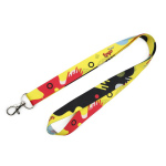 Lanyard para sublimación a todo color custom made hecho en Europa color blanco