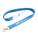Lanyard para sublimación a todo color custom made hecho en Europa color blanco