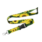 Lanyard con hebilla y cierre de seguridad custom made hecho en Europa color blanco